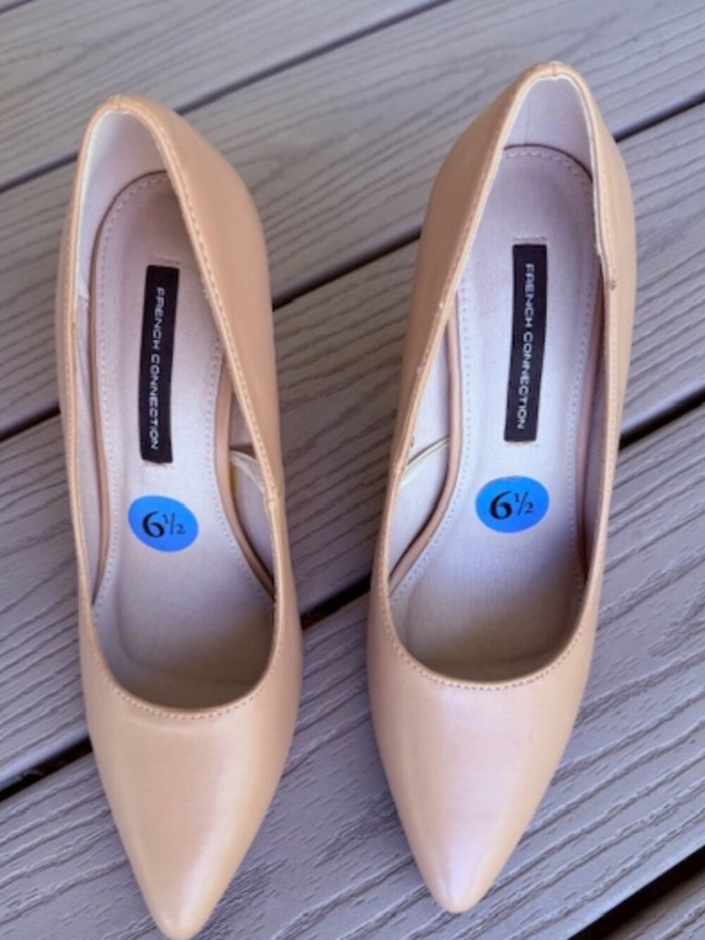 French Connection Vegan Leather High-Heel Pumps